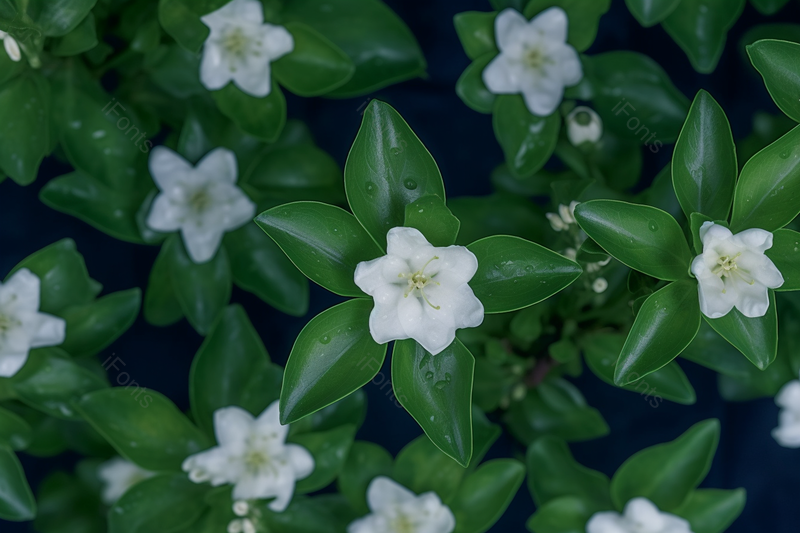 元素绿色的叶子夏季白色的花卉,高清,摄影图,摄影图片,图片大全,摄影图免费下载